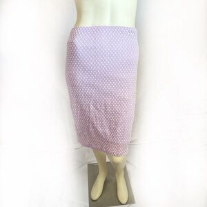 Y2K Purple & White Midi Skirt Size M